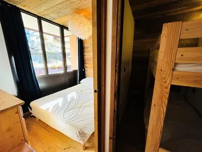 Un ou plusieurs lits dans un hébergement de l'établissement Résidence Rond Point Des Pistes A - Appartement rénové · Spacieux · Pied des pistes MAE-8963