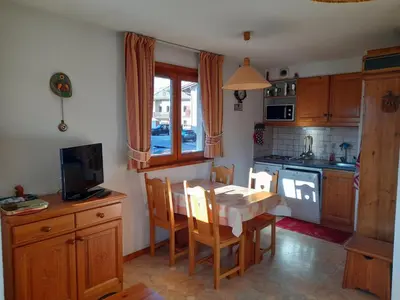 Plan de l'établissement Aussois : Appartement 4 pers, 28m², balcon vue montagne - FR-1-508B-55
