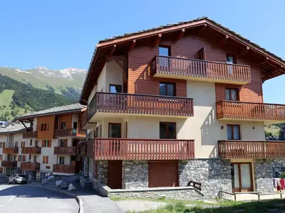 Plan de l'établissement Aussois : Appartement 4 pers, 28m², balcon vue montagne - FR-1-508B-55