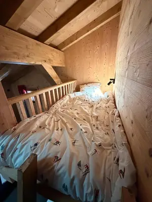 Un ou plusieurs lits dans un hébergement de l'établissement Chalet Perle des Alpes