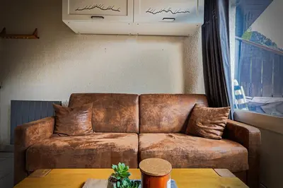 Coin salon dans l'établissement Ravine - Duplex superbe vue 5 minutes des télécabines