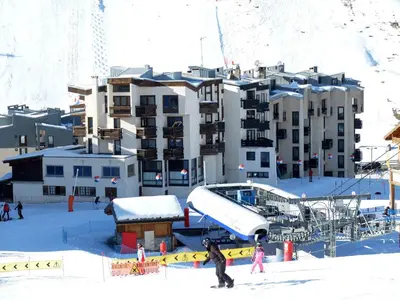 L'établissement Tignes Val Claret : Studio 4 pers, Balcon Sud, Wifi Inclus - FR-1-502-612 en hiver