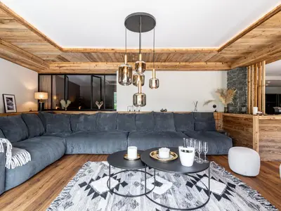 Coin salon dans l'établissement Apartment Le Canvolan-2 by Interhome
