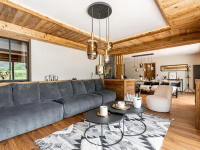 Coin salon dans l'établissement Apartment Le Canvolan-2 by Interhome