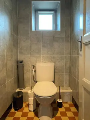 Salle de bains dans l'établissement Charmant appartement au coeur de Val Cenis