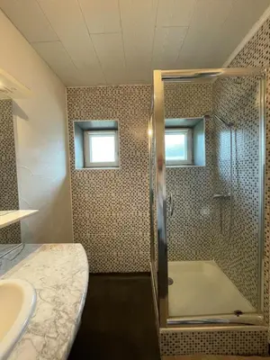 Salle de bains dans l'établissement Charmant appartement au coeur de Val Cenis