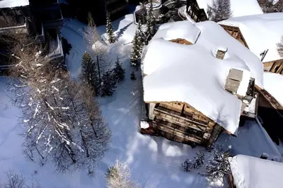 L'établissement Amazing atmosphere ski in-ski out sauna en hiver