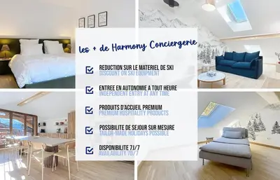 Un ou plusieurs lits dans un hébergement de l'établissement New Duplex 147 m Modern, Spacious 13 people