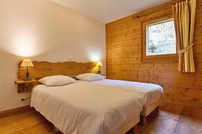 Un ou plusieurs lits dans un hébergement de l'établissement Bijolin 4/6 personnes, Spa & Terrasse