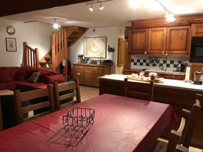 Cuisine ou kitchenette dans l'établissement Time to Ski - Piaf