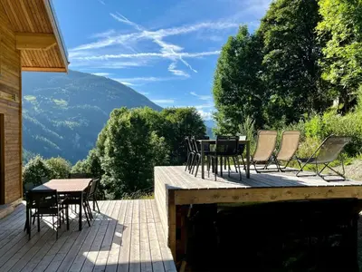 Paysage naturel près de le chalet