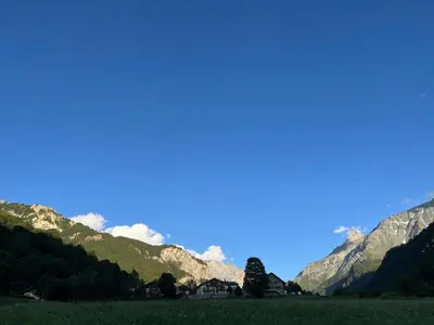 Paysage naturel près de le chalet