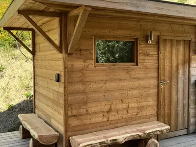 Plan de l'établissement Chalet de standing 12 personnes à Nancroix, avec WIFI et parking privé - FR-1-411-1005