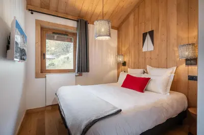 Un ou plusieurs lits dans un hébergement de l'établissement Apartment Peridot Champagny-en-Vanoise - by EMERALD STAY