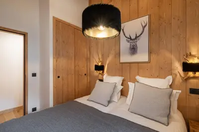 Un ou plusieurs lits dans un hébergement de l'établissement Apartment Peridot Champagny-en-Vanoise - by EMERALD STAY