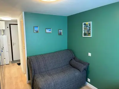 Coin salon dans l'établissement Résidence Palafour - Studio pour 2 Personnes MAE-9393