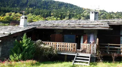Paysage naturel près de le chalet