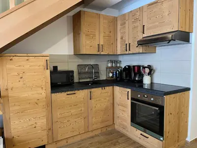 Cuisine ou kitchenette dans l'établissement Duplex spacieux proche centre - Animaux admis - FR-1-464-259