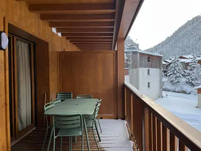 Vue générale sur la montagne ou vue sur la montagne depuis l'appartement