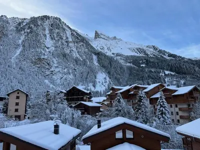 Vue générale sur la montagne ou vue sur la montagne depuis l'appartement