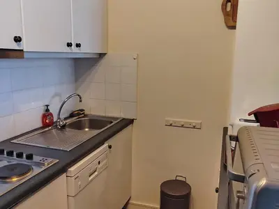 Cuisine ou kitchenette dans l'établissement Appartement à Tignes, 6 pers, proche pistes - FR-1-449-199