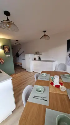 Coin salon dans l'établissement Bel appartement lumineux avec vue à couper le souffle