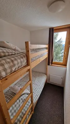 Un ou plusieurs lits dans un hébergement de l'établissement Bel appartement lumineux avec vue à couper le souffle