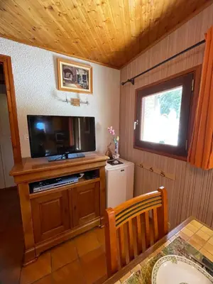 Cuisine ou kitchenette dans l'établissement Les Mésanges