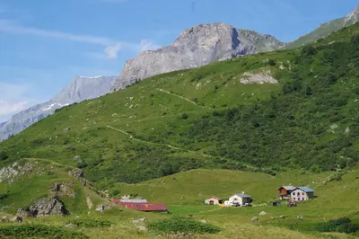 Paysage naturel près de le chalet