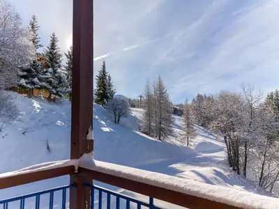 L'établissement Duplex skis aux pieds pour 6 à Arc 1800, balcon au sud-est - FR-1-411-1011 en hiver