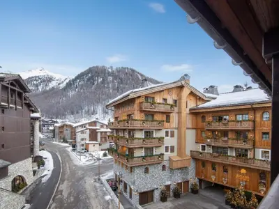 Vue générale sur la montagne ou vue sur la montagne depuis l'appartement