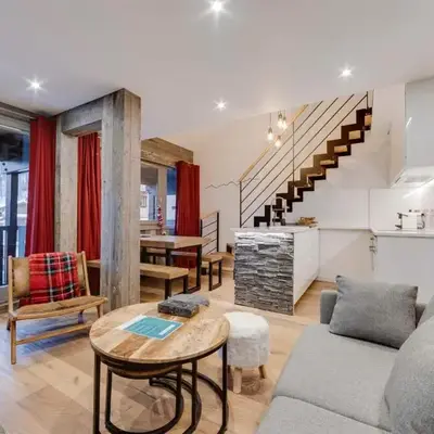 Duplex rénové avec balcon à Val d'Isère