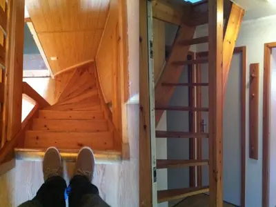Un ou plusieurs lits superposés dans un hébergement de l'établissement Appartement confortable 6 pers, Ski aux pieds, Parking Val d'Isère - FR-1-862-26