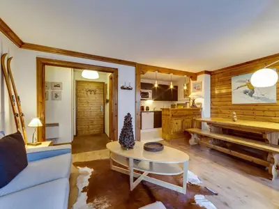 Plan de l'établissement Appartement confortable 6 pers au pied des pistes avec parking couvert - FR-1-862-14