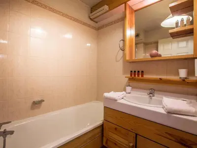 Plan de l'établissement Appartement confortable 6 pers au pied des pistes avec parking couvert - FR-1-862-14
