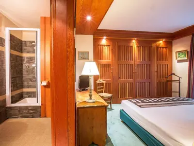 Un ou plusieurs lits dans un hébergement de l'établissement Appartement lumineux Val-d'Isère 2 chambres - FR-1-862-40