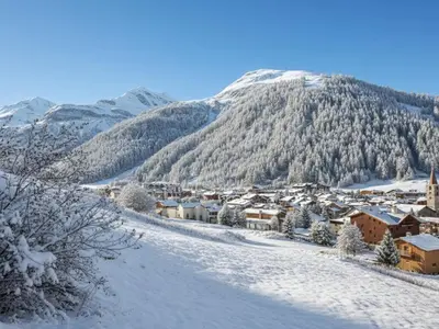 Vue générale sur la montagne ou vue sur la montagne depuis l'appartement