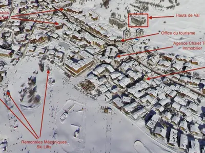 L'établissement Appartement lumineux Val-d'Isère 2 chambres - FR-1-862-40 en hiver