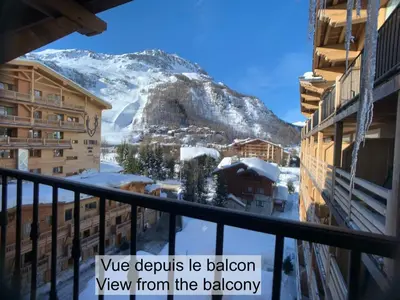 Vue générale sur la montagne ou vue sur la montagne depuis l'appartement