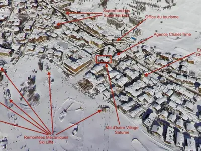 L'établissement Duplex Confortable Ski aux Pieds avec Parking - FR-1-862-55 en hiver