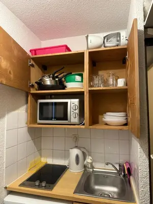 Cuisine ou kitchenette dans l'établissement Ski InOut -Tignes Val Claret -3 Beds Flat C167