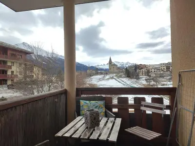 Plan de l'établissement Aussois : Appartement spacieux pour 6 à 7 pers, 3 chambres, balcon & véranda - FR-1-508B-56