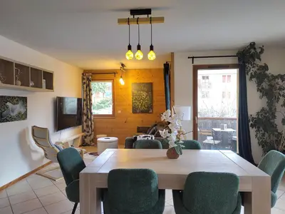 Plan de l'établissement Aussois : Appartement spacieux pour 6 à 7 pers, 3 chambres, balcon & véranda - FR-1-508B-56