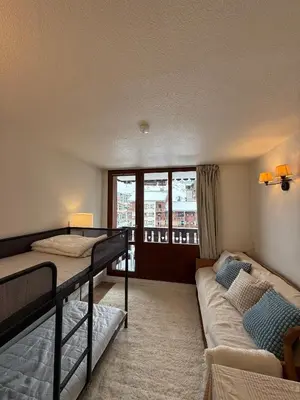 Un ou plusieurs lits dans un hébergement de l'établissement Ski InOut -Tignes Val Claret -4 Beds Flat C205