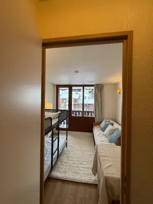 Un ou plusieurs lits dans un hébergement de l'établissement Ski InOut -Tignes Val Claret -4 Beds Flat C205