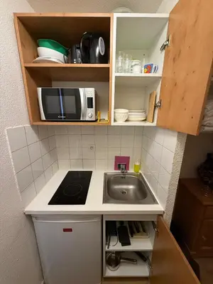 Cuisine ou kitchenette dans l'établissement Ski InOut -Tignes Val Claret -4 Beds Flat C205