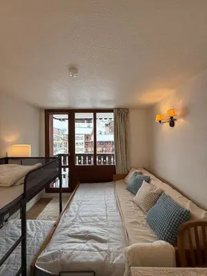 Un ou plusieurs lits dans un hébergement de l'établissement Ski InOut -Tignes Val Claret -4 Beds Flat C205
