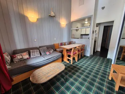 Cuisine ou kitchenette dans l'établissement Tignes Val Claret - Confort 2 pièces, 6 pers., animaux admis - FR-1-502-617