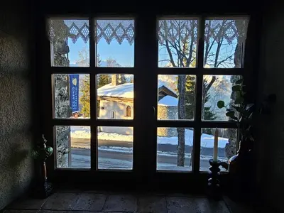 Plan de l'établissement Chalet atypique 6 pers, terrasse sud-ouest, Arc 1800, parking, wifi - FR-1-346-596