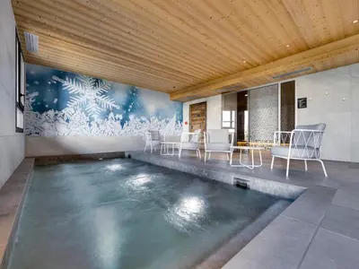 Plan de l'établissement Appartement cosy avec spa et parking, Arc 1800, 4-6 pers - FR-1-866-6